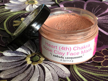 Load image into Gallery viewer, Heart (4th) Chakra Rose Clay Face Mask
